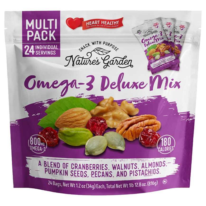 Nature's Garden Nut Mix Multipack Omega-3 Deluxe Mix 24 ct.