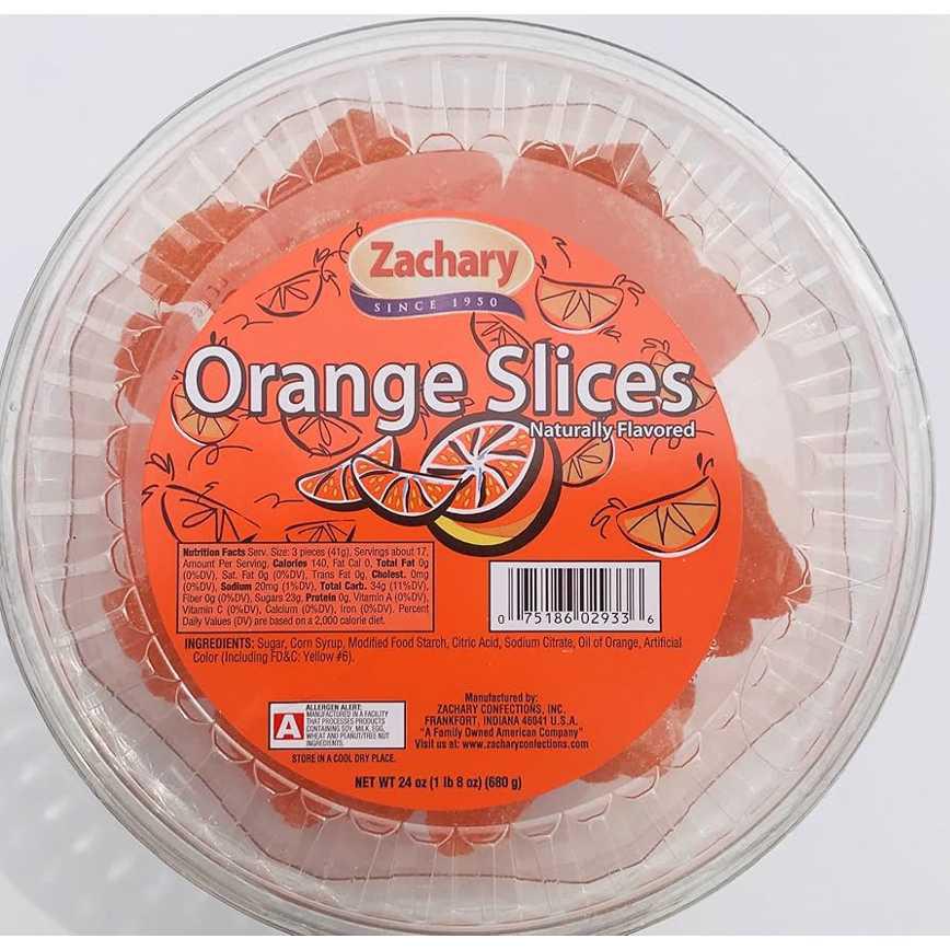 Zachary Confections Orange Slices 24 oz.