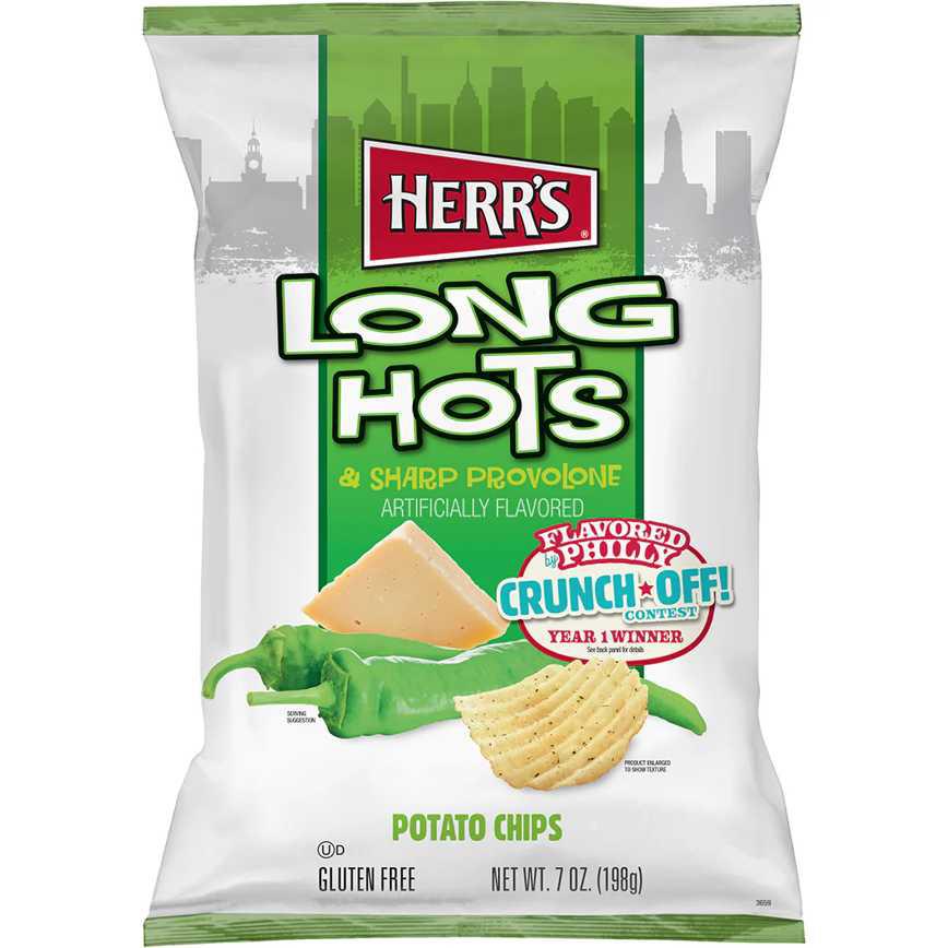 Herr’s Flavor by Philly Potato Chips 7 oz.
