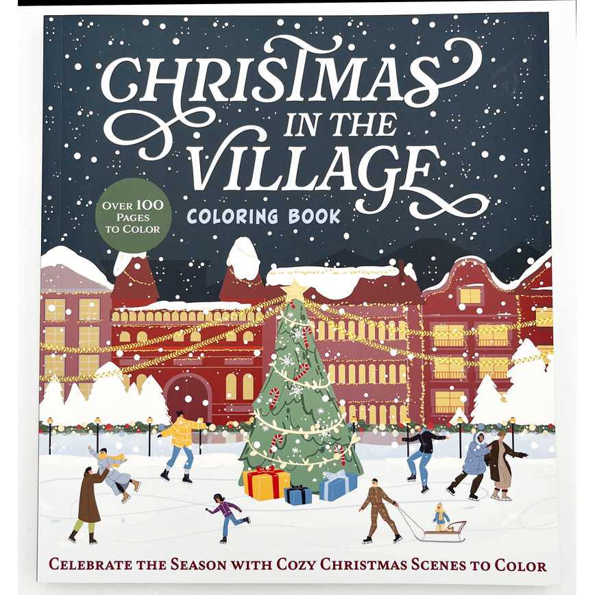 Christmas in the Village Coloring Book