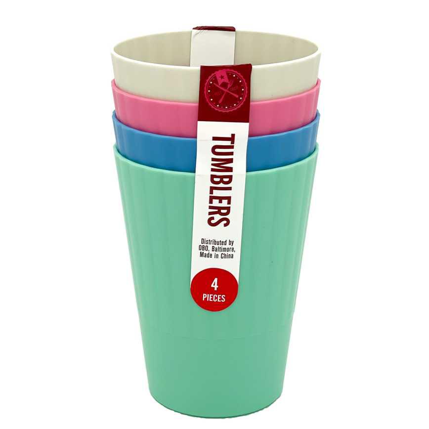 Plastic Tumbler 4 pk. 