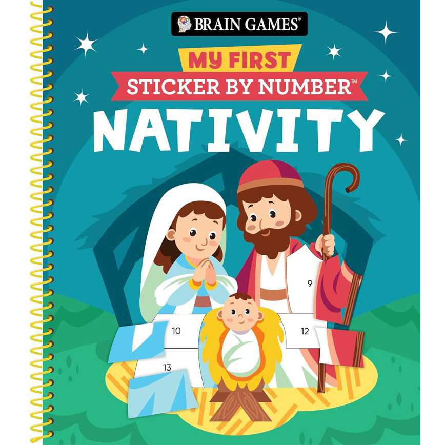Brain Games My First Sticker by Number: Nativity