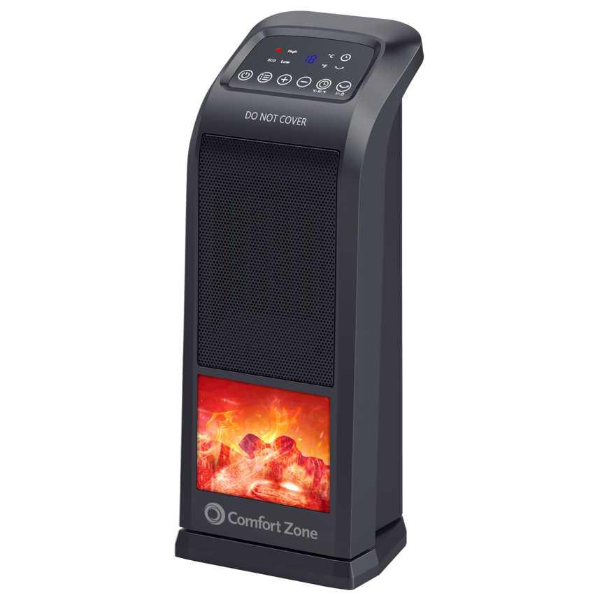 Comfort Zone 3D Oscillating Fireplace Heater