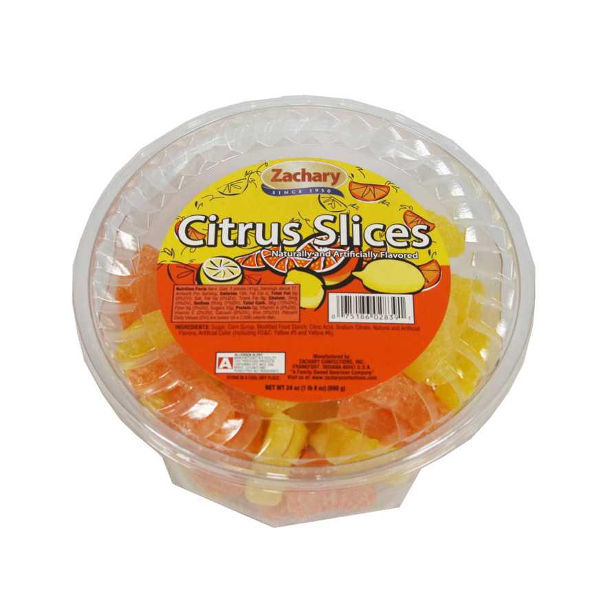 Zachary Confections Citrus Slices 24 oz.