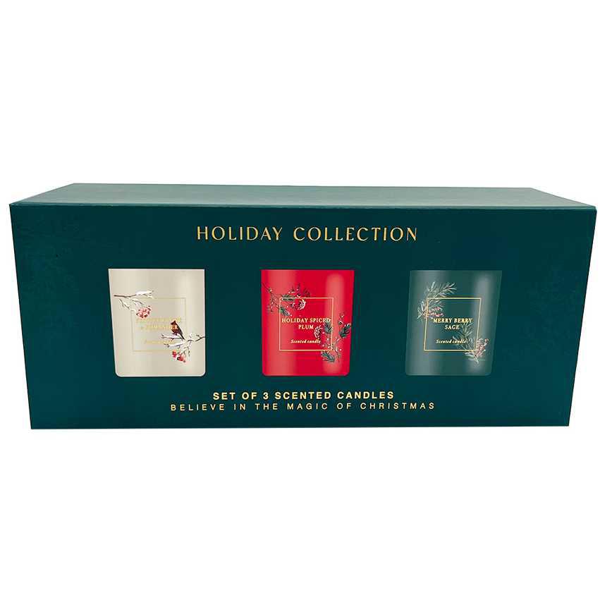 Susan Jacobs Holiday Candle Gift Sets 3 pk.