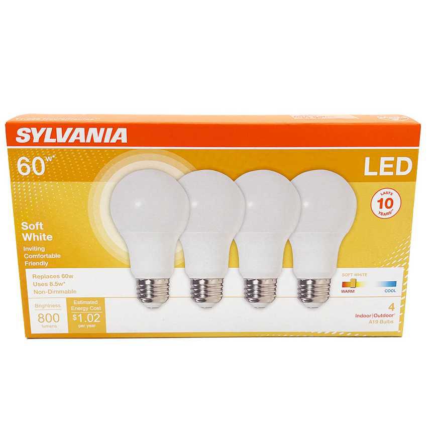 Sylvania LED Light Bulbs 60 Watt 4 pk.