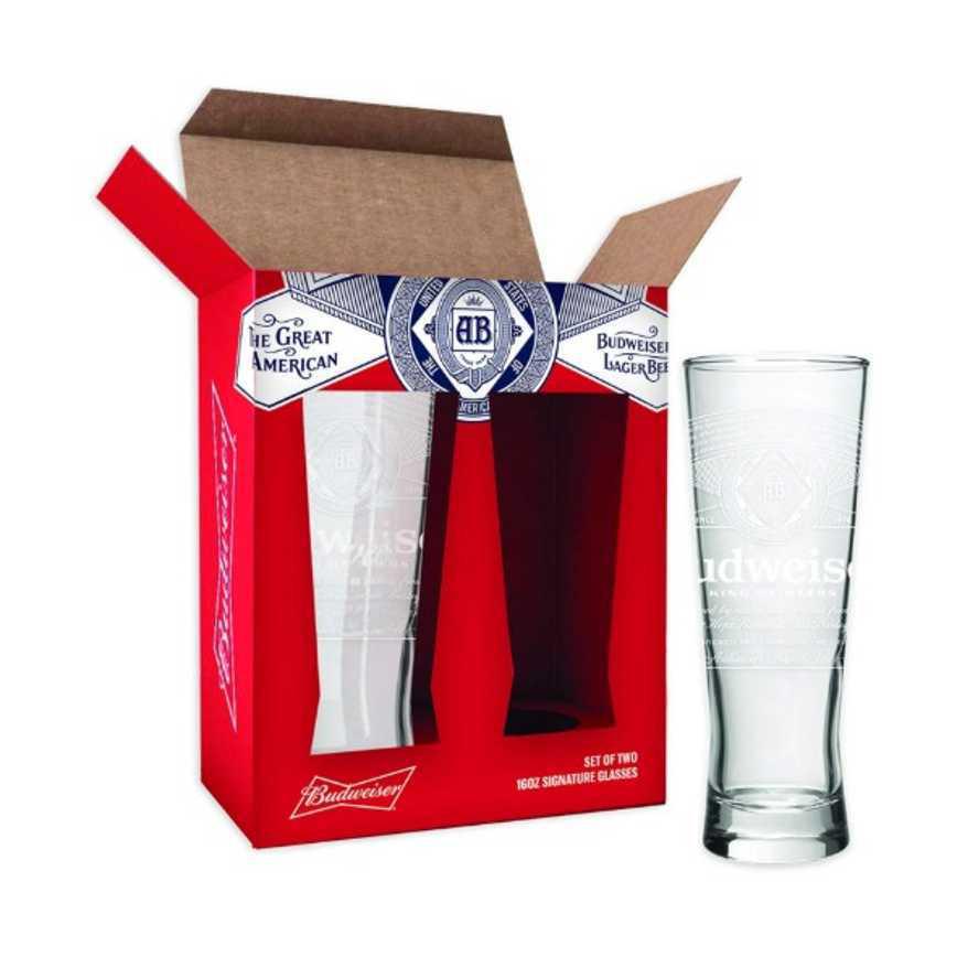 Budweiser Signature Glasses 2 pk.