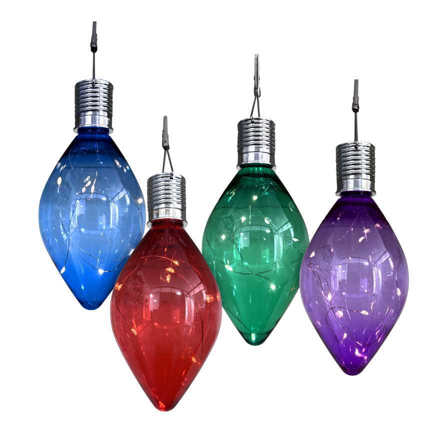 Lighted LED Bulb Ornaments