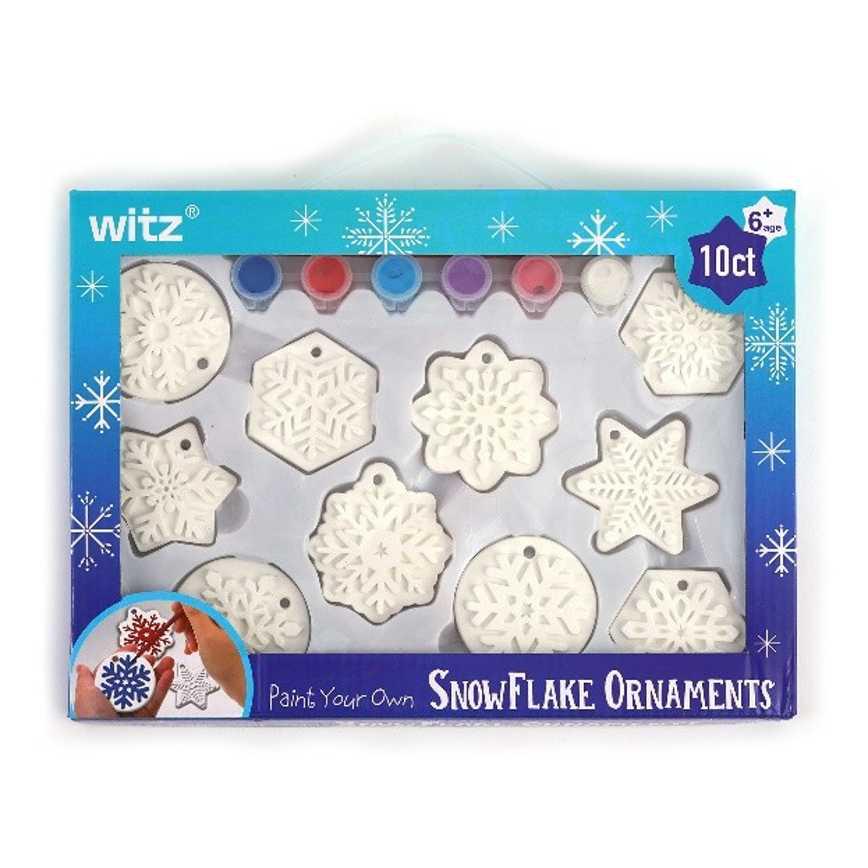 Paint Your Own Snowflake Ornaments 10 ct.