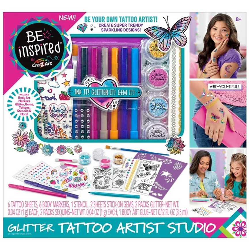Cra-Z-Art Be Inspired Glitter Tattoo Artist Studio