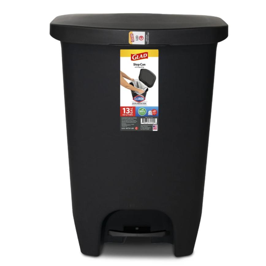 Glad Trash Can with Step Pedal