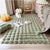 Faux Rabbit Fur Green Rug 5' x 7' 