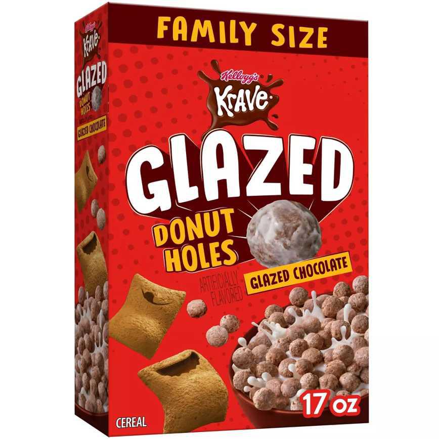 Kellogg&#39;s Krave Glazed Donut Holes 17 oz.