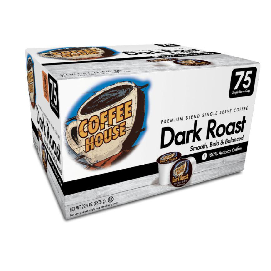 Coffee House Dark Roast K-cups 75 ct.