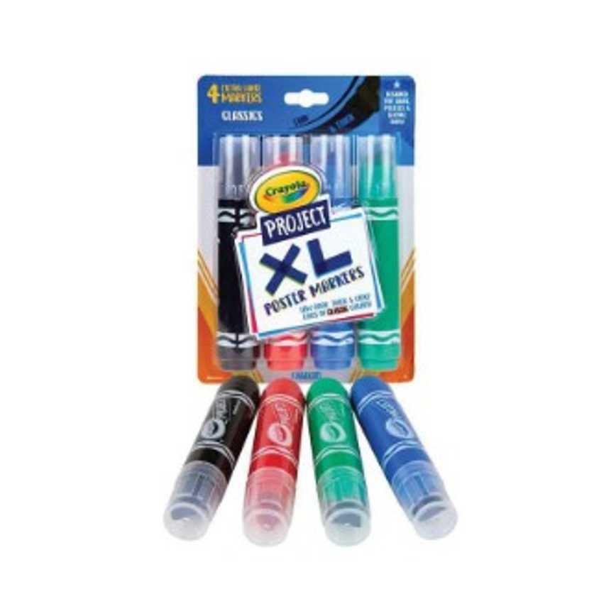 Crayola Project XL Poster Markers 4 ct.