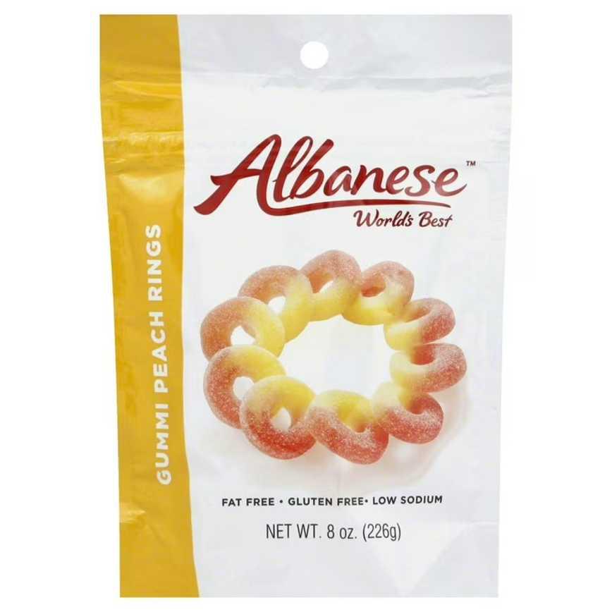 Albanese Gummi Peach Rings 8 oz.
