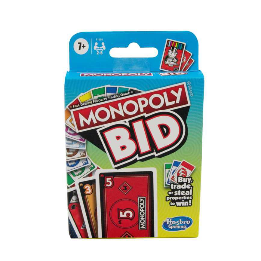 Monopoly Bid Card Game 