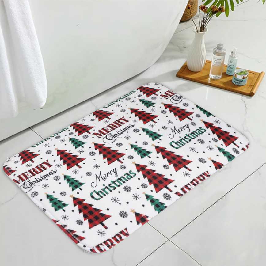 Holiday Memory Foam Bath Mats 18&quot; x 28&quot;