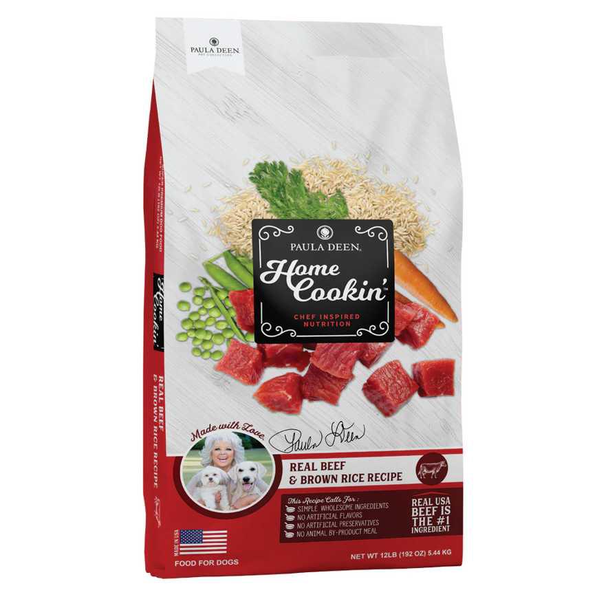 Paula Deen Dog Food Real Beef &amp; Brown Rice Recipe 12 lb.