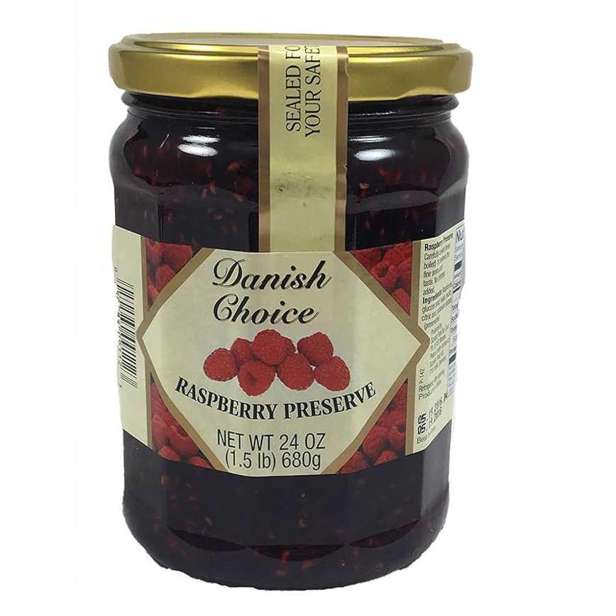 Danish Choice Raspberry Preserve 24 oz.