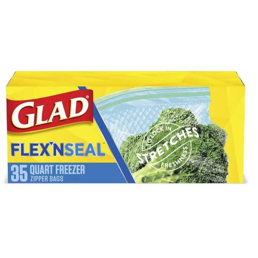 Glad Flex N' Seal Quart Freezer Bags 35 ct.