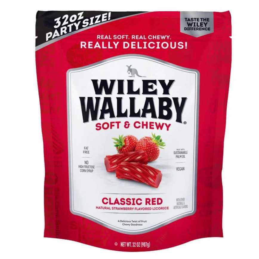 Wiley Wallaby Classic Red Licorice 32 oz.
