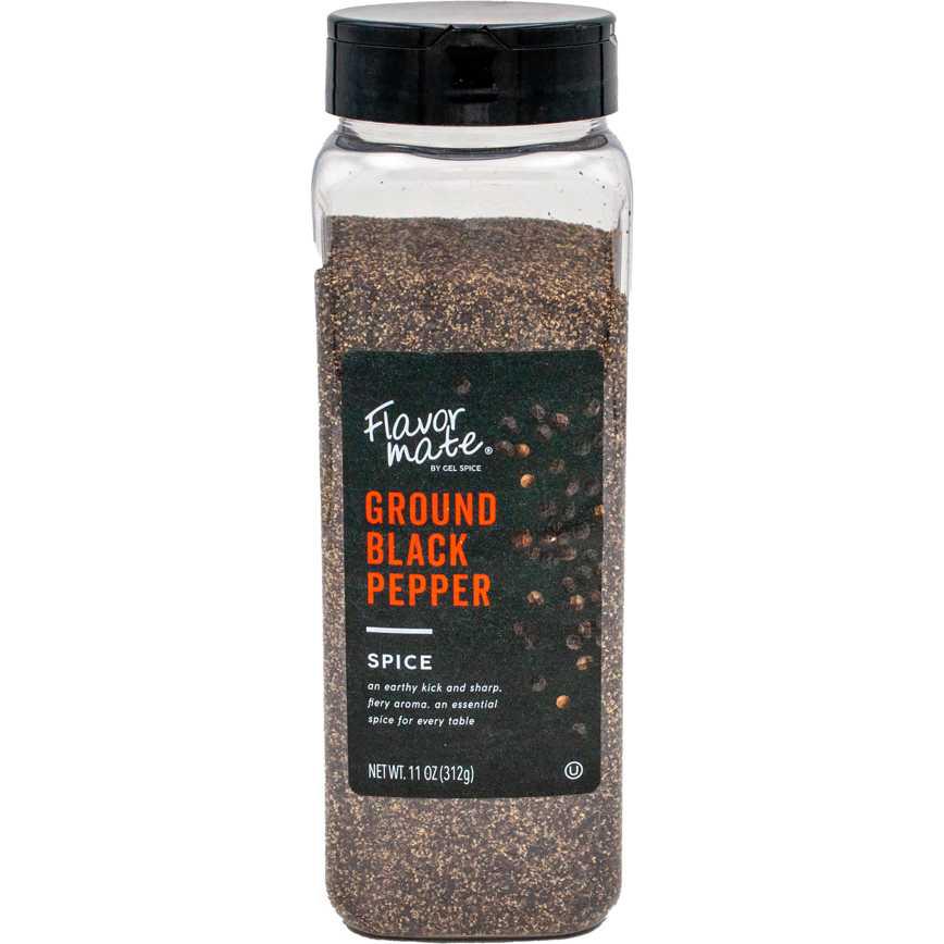 Flavor Mate Ground Black Pepper 11 oz.