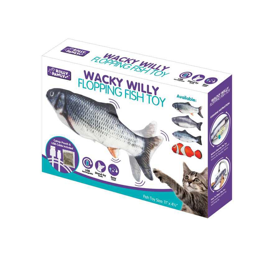As Seen On TV Wacky Willy Flopping Fish Toy