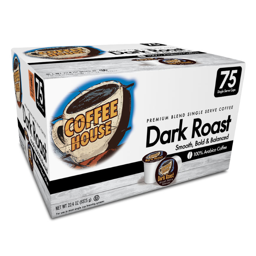 Coffee House Dark Roast K-cups 75 ct.