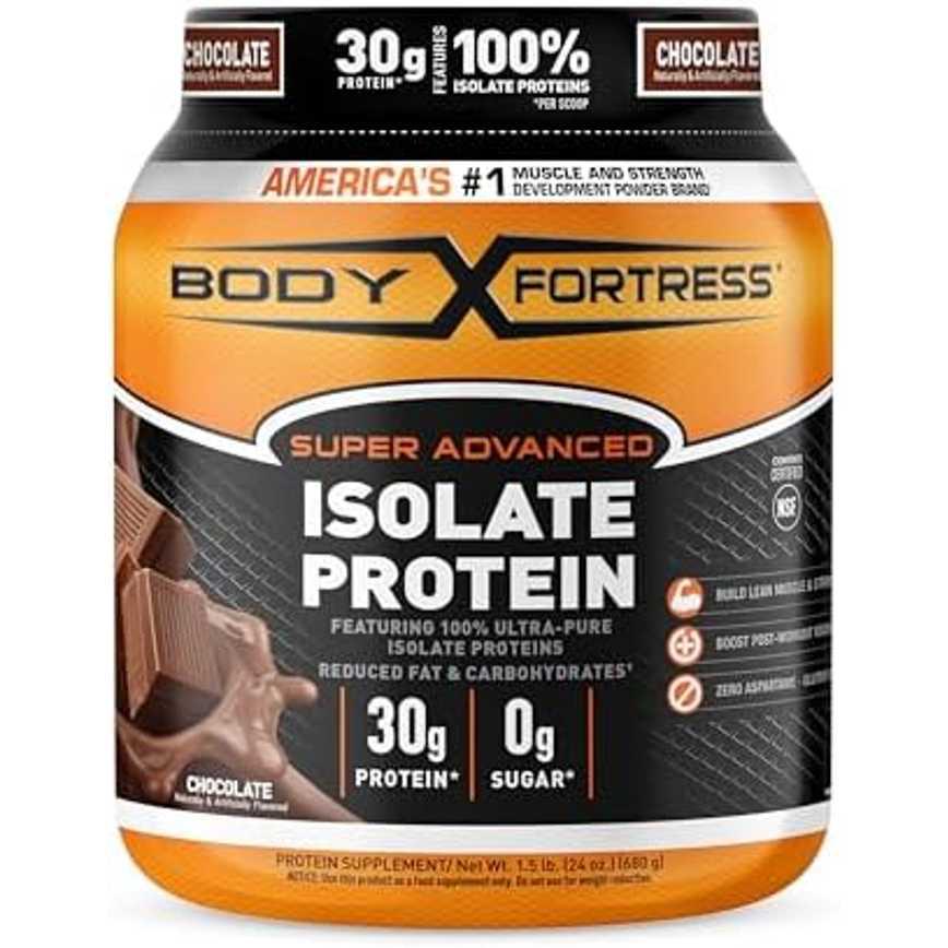 Body Fortress Chocolate Protein Powder 24 oz.