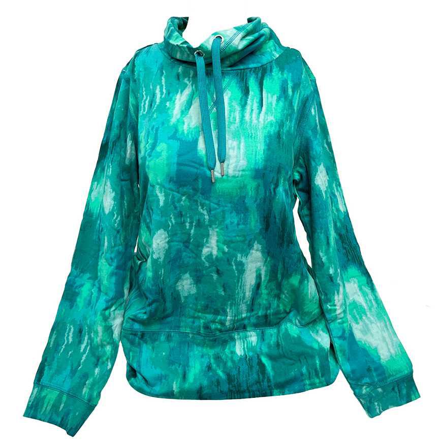 Isaac Mizrahi Soho French Terry Funnel Neck Pullover