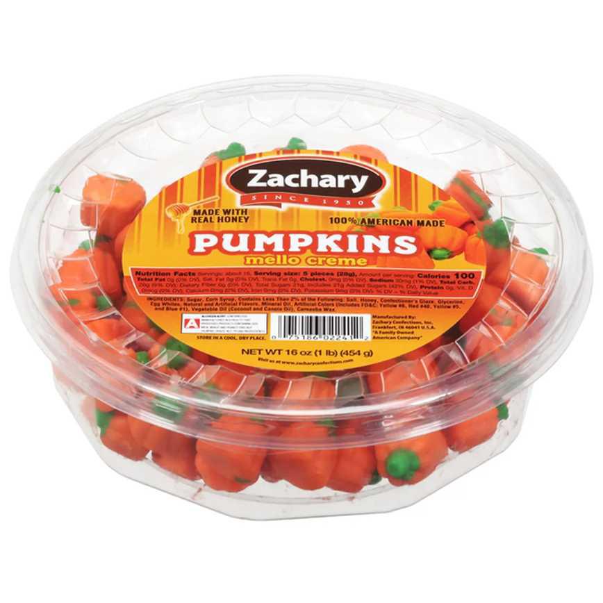 Zachary Confections Pumpkins Mello Creme 16 oz.