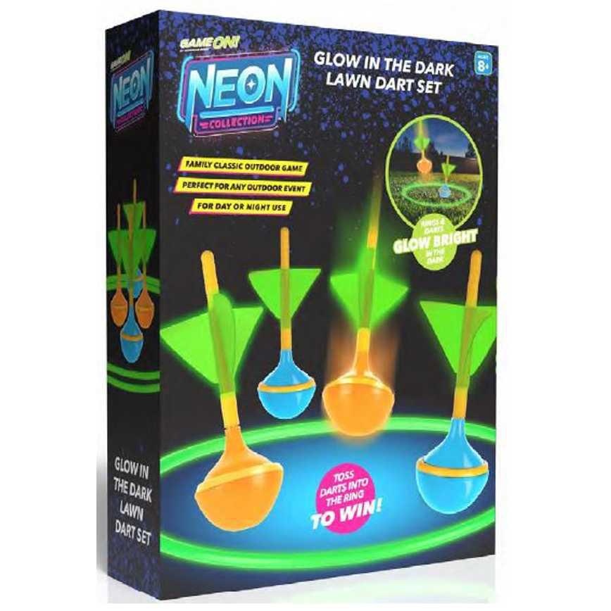 Game On! Neon Collection Glow in the Dark Lawn Dart Set