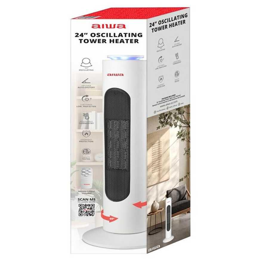 Aiwa Oscillating Tower Heater 24"