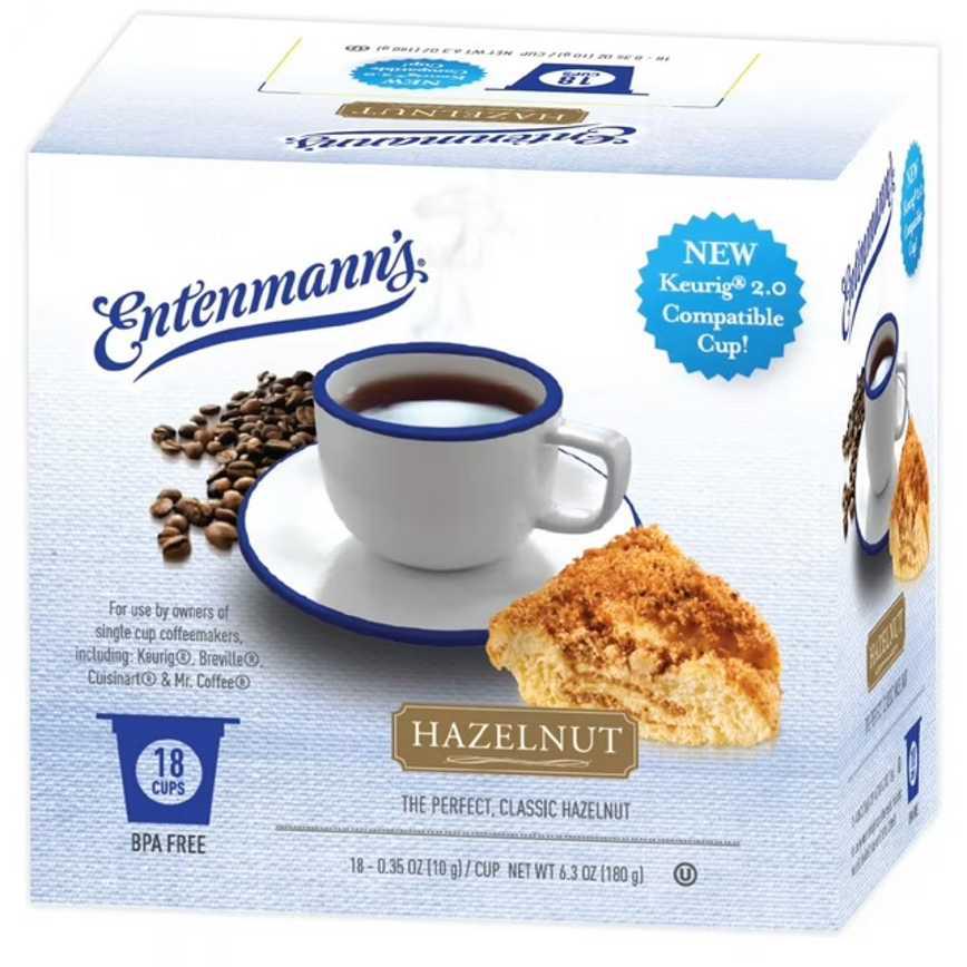 Entenmann&#39;s Hazelnut Coffee K-Cups 18 ct.