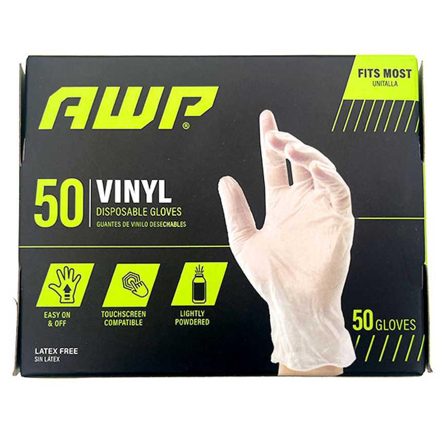 AWP Vinyl Disposable Gloves 50 ct.