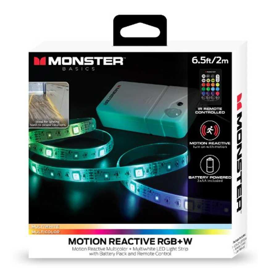 Monster Motion Reactive LED Lights 6.5 ft.