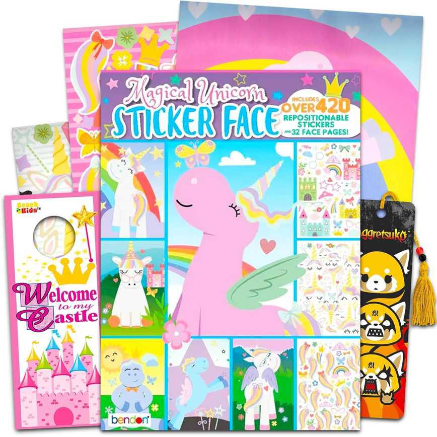 Bendon Magical Unicorn Sticker Face Activity Book