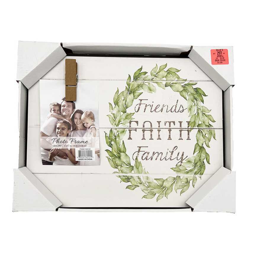 Home Wreath Clip Frame 4" x 6"