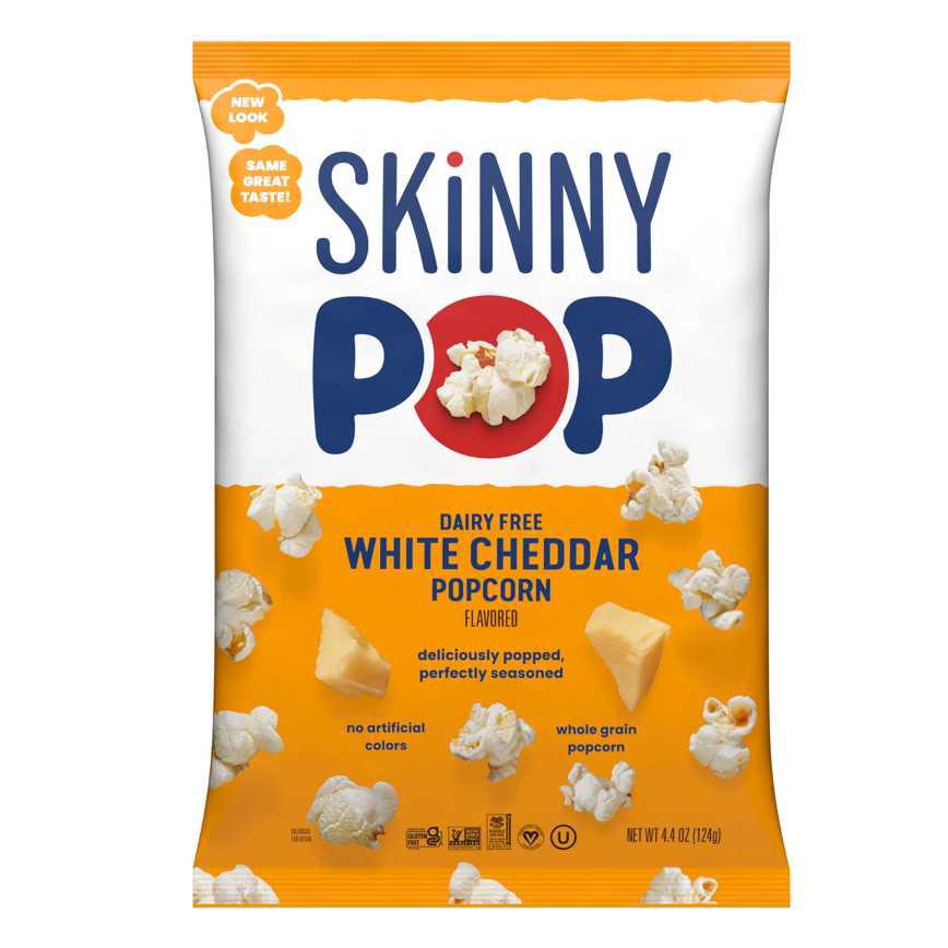 Skinny Pop Dairy Free White Cheddar Popcorn 4.4 oz.