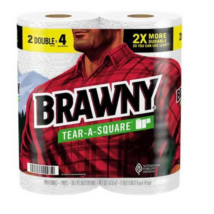 Brawny Double Roll Paper Towels 2 pk.
