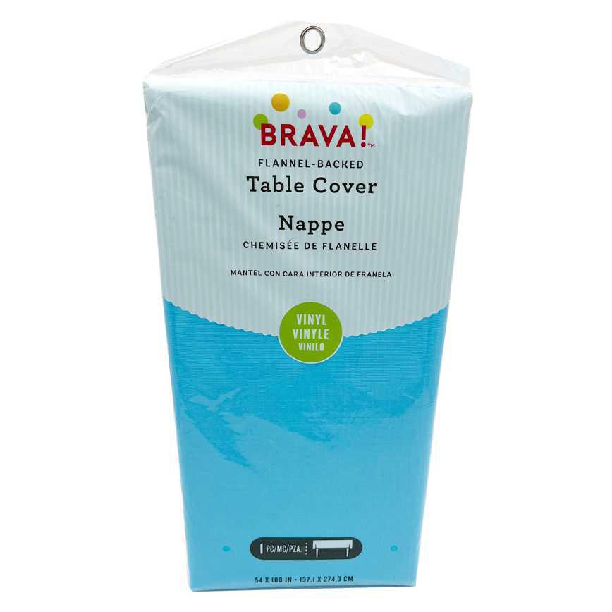 Flannel-Backed Vinyl Tablecloth 54" x 108"