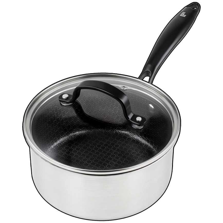 Sharper Image Premium Triply Collection Sauce Pan 2.1 qt.