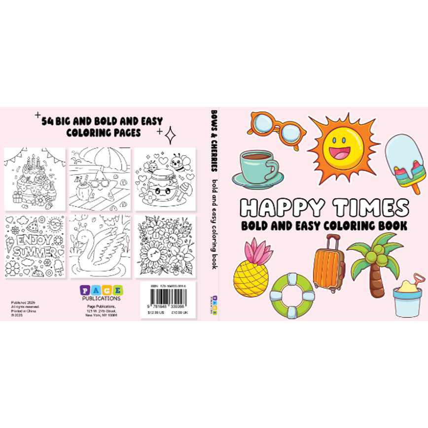 Page Publications Cozy, Bold & Easy Coloring Books