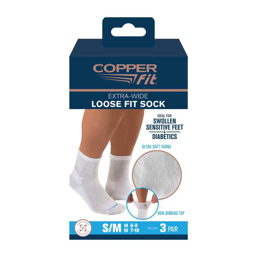 Copper Fit Loose Fit Socks 3 pk.