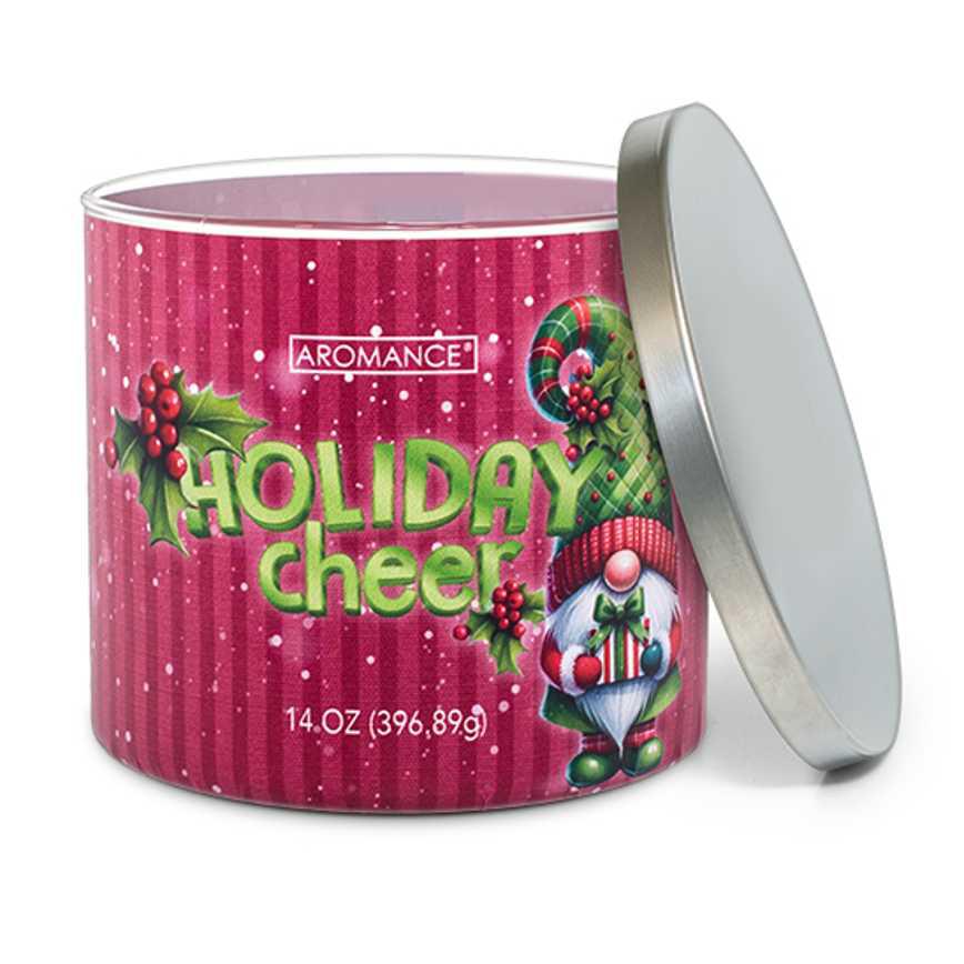 Aromance 3-Wick Holiday Scented Candle Holiday Cheer 14 oz.