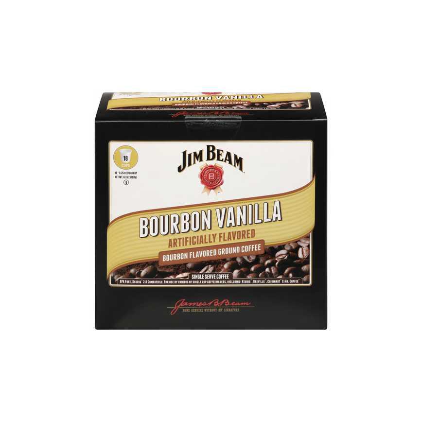 Jim Beam Bourbon Vanilla Coffee K-Cups 18 ct.