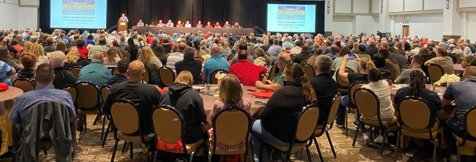 Photo of an ollie's employee banquet