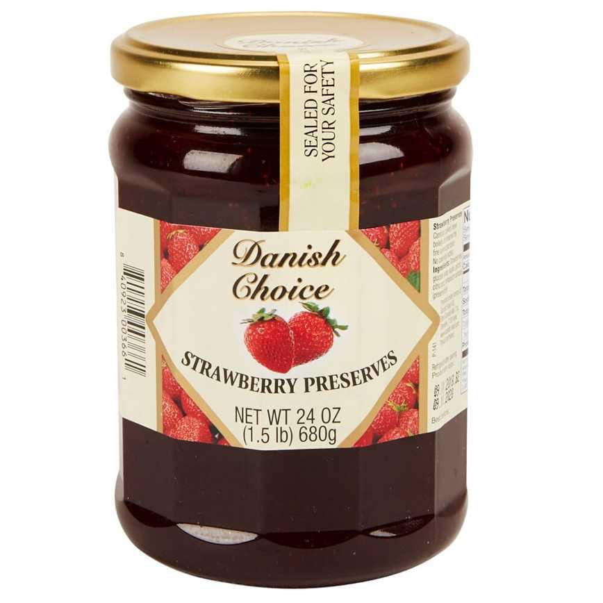 Danish Choice Strawberry Preserves 24 oz.