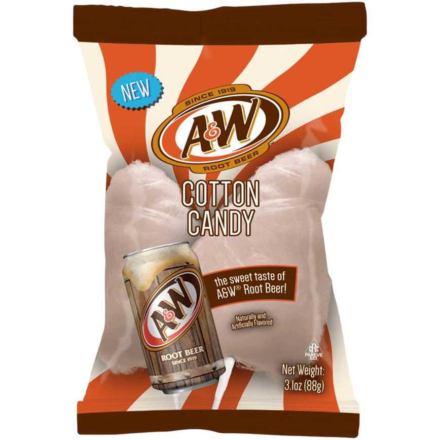 A&W Root Beer Cotton Candy 3.1 oz.
